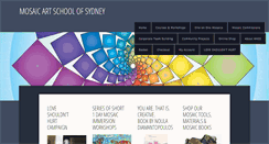 Desktop Screenshot of mosaicartschoolofsydney.com